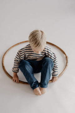 CORDUROY PANTS DEEP BLUE