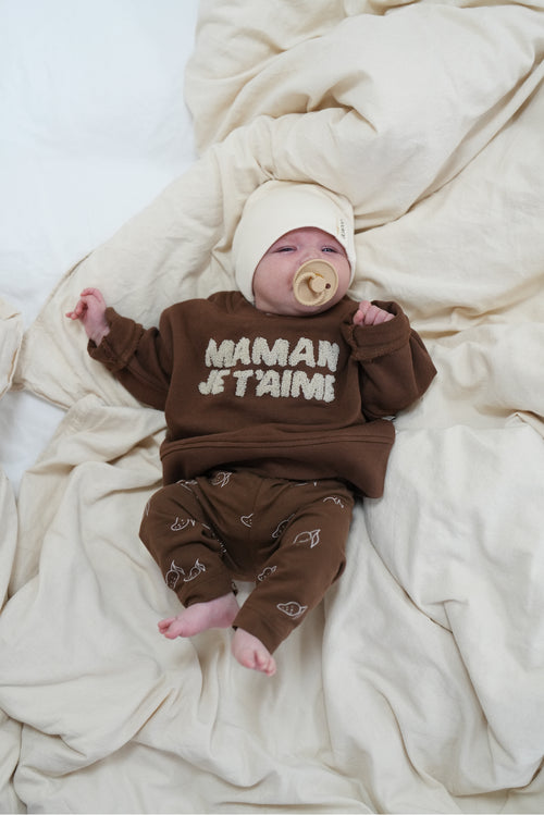 CHOCOLATE SWEATER | MAMAN JE T'AIME