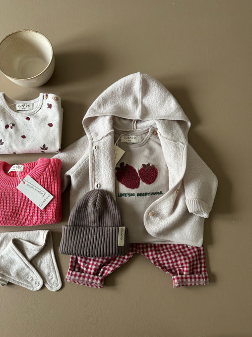 2-er Pack FLEECE BIB BANDANA CREAMY SILK SPRINKLE