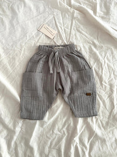 MUSLIN PANTS | GRAY