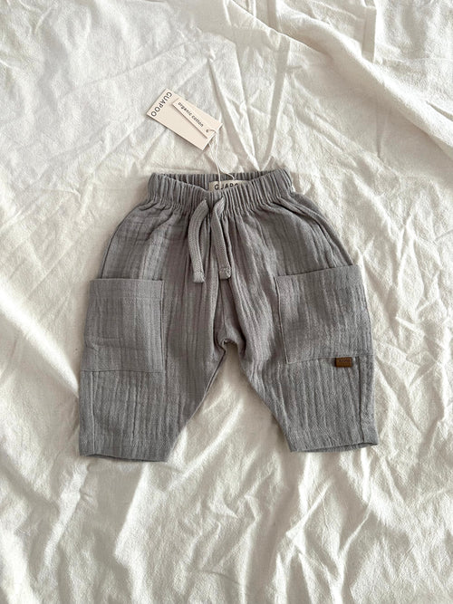 MUSLIN PANTS | GRAY