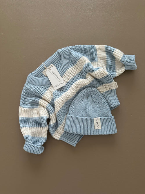 CHUNKY SWEATER CLOUDY BLUE