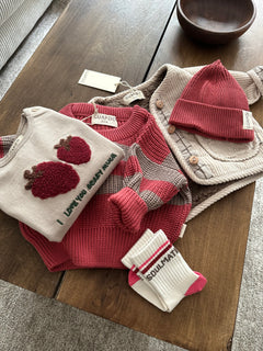 (ADULT) MOM CHUNKY SWEATER BERRY EARTH