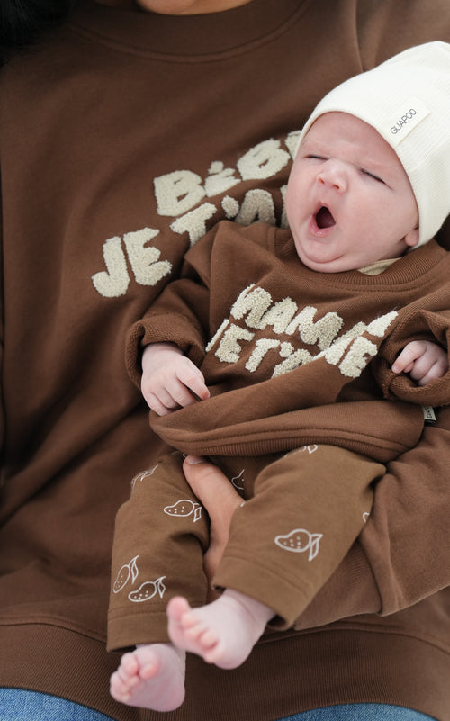 CHOCOLATE SWEATER | MAMAN JE T'AIME