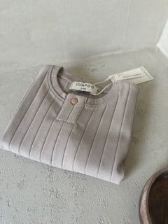 ORGANIC RIB LONGSLEEVE DOVE