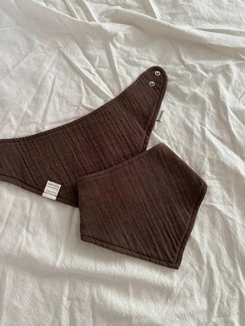 2-er PACK MUSLIN BANDANA | CHOCOLATE
