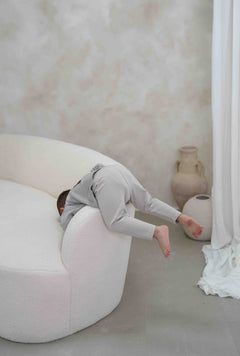 SWEAT LEGGINGS | GRAY STRIPES