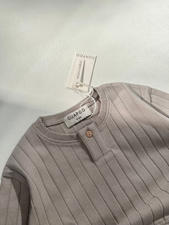 ORGANIC RIB LONGSLEEVE DOVE