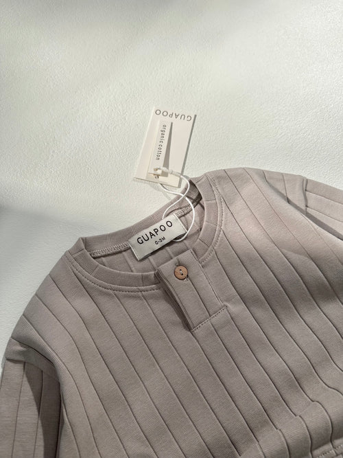 ORGANIC RIB LONGSLEEVE DOVE