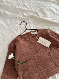 MUSLIN LONGSLEEVE | MOCHA
