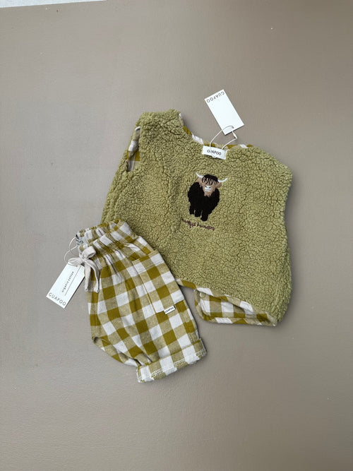 ROMEO PANTS | OLIVE OAT CHECK