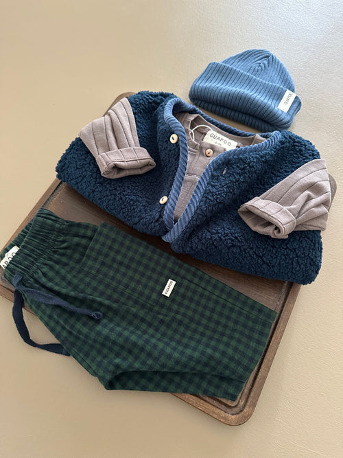 CORDUROY VEST DEEP BLUE