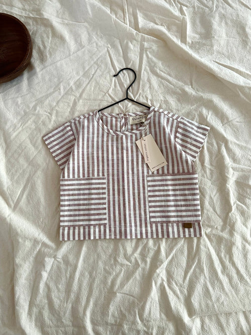 SUMMER T-SHIRT | MOCHA STRIPES