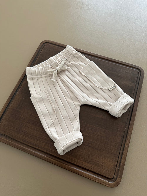 ORGANIC RIB LEGGINGS CREAMY SILK