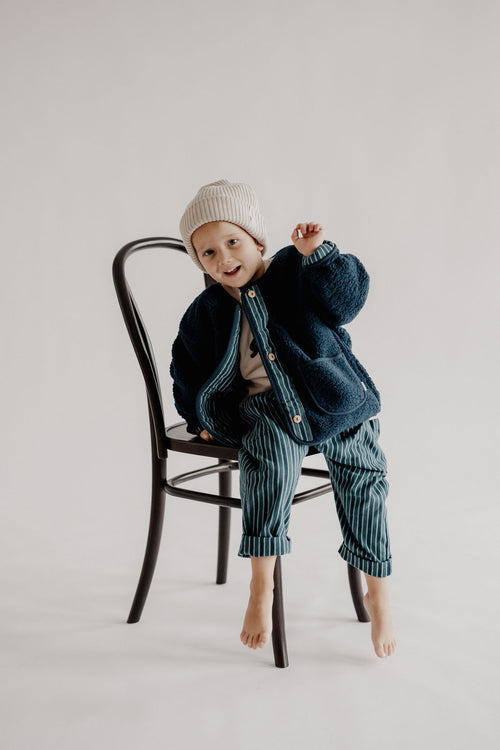 TEDDY JACKET DEEP BLUE