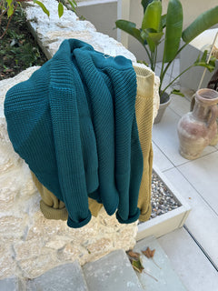 MOM CHUNKY SWEATER PINE