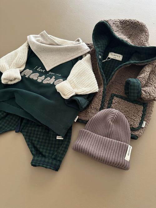 HEAVY RIB BEANIE BROWN