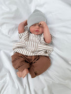 SUMMER T-SHIRT | MOCHA STRIPES