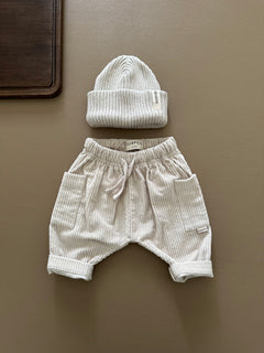 CORDUROY PANTS CREAMY SILK