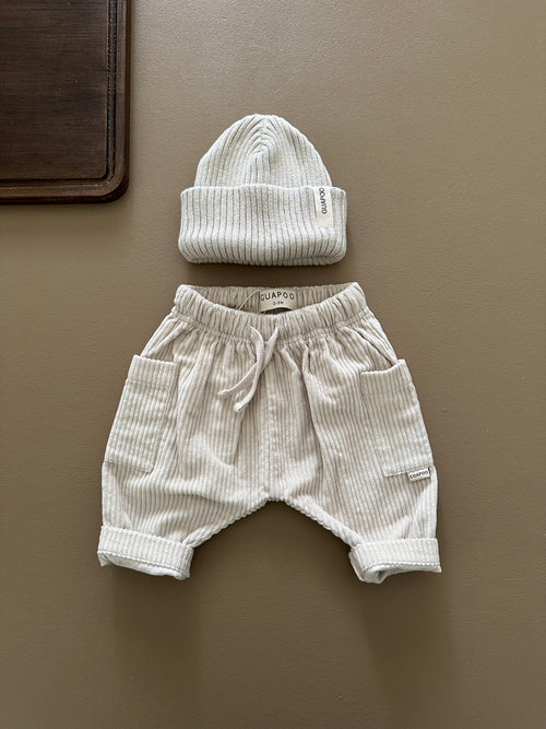 CORDUROY PANTS CREAMY SILK