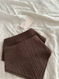 2-er PACK MUSLIN BANDANA | CHOCOLATE
