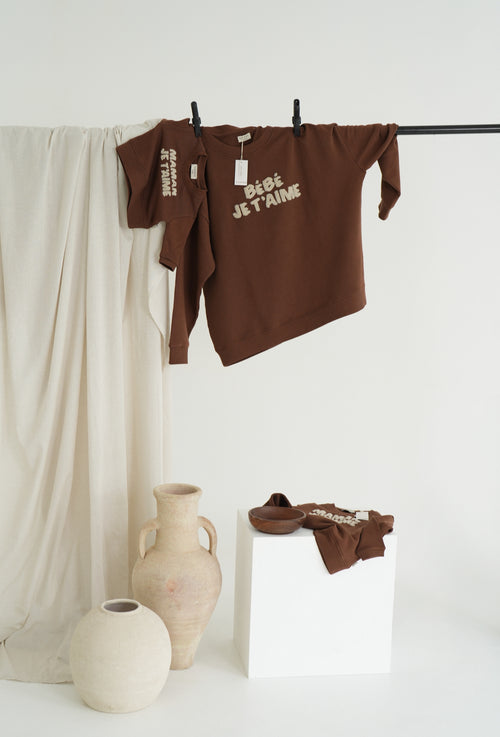 CHOCOLATE SWEATER | MAMAN JE T'AIME