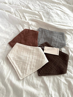 2-er PACK MUSLIN BANDANA | MOCHA