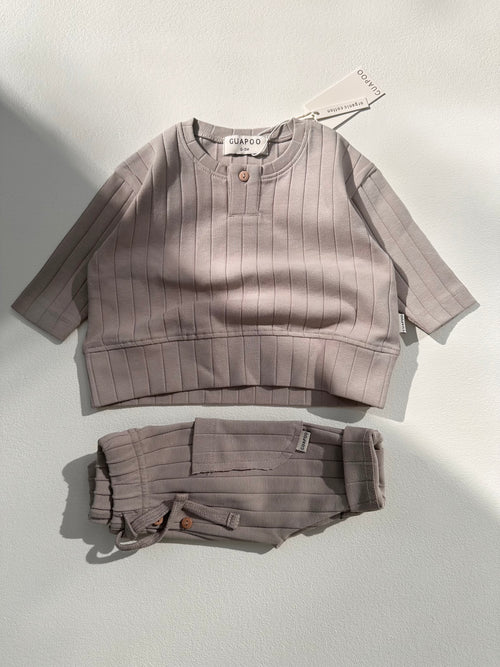 ORGANIC RIB LONGSLEEVE DOVE