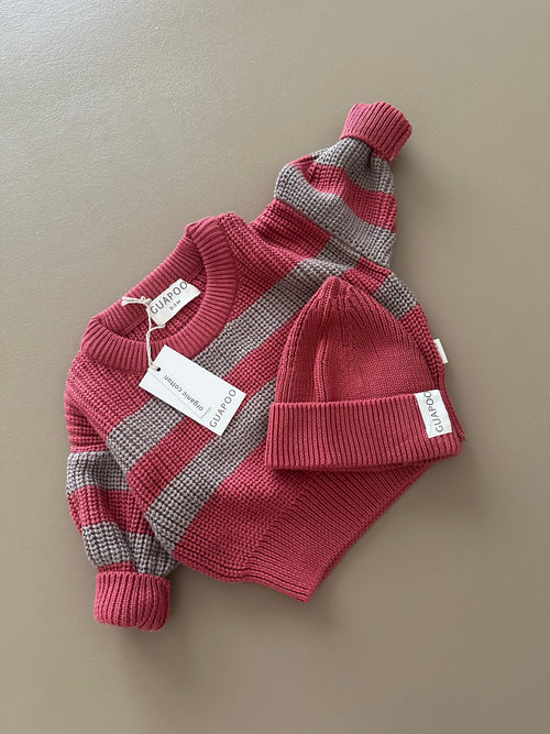 CHUNKY SWEATER BERRY EARTH