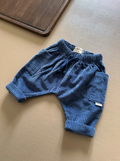 CORDUROY PANTS DEEP BLUE