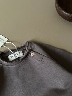 RAGLAN SWEATSHIRT BROWN THANKFUL