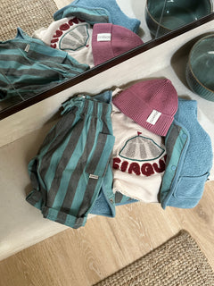 ROMEO PANTS FROSTY TOFFEE STRIPES