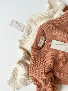 CHUNKY SWEATER DUSTY CORAL