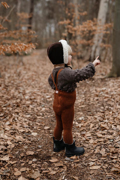 TEDDY STRUMPFHOSE mit TRÄGERN | CINNAMON