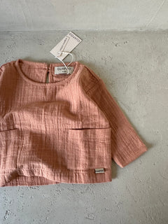 MUSLIN LONGSLEEVE DUSTY CORAL