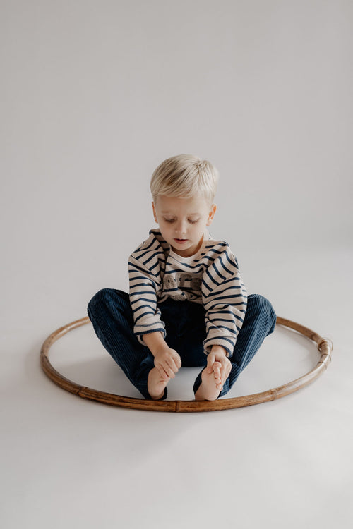 CORDUROY PANTS DEEP BLUE