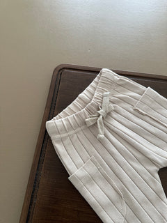 ORGANIC RIB LEGGINGS CREAMY SILK