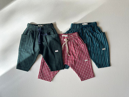 ROMEO PANTS GREEN CHECK