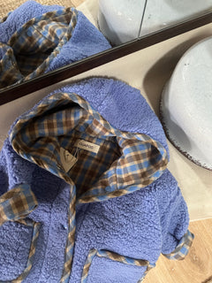 REVERSIBLE TEDDY JACKET BLUE SKY