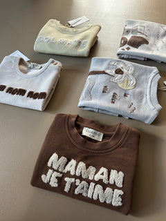 CHOCOLATE SWEATER | MAMAN JE T'AIME