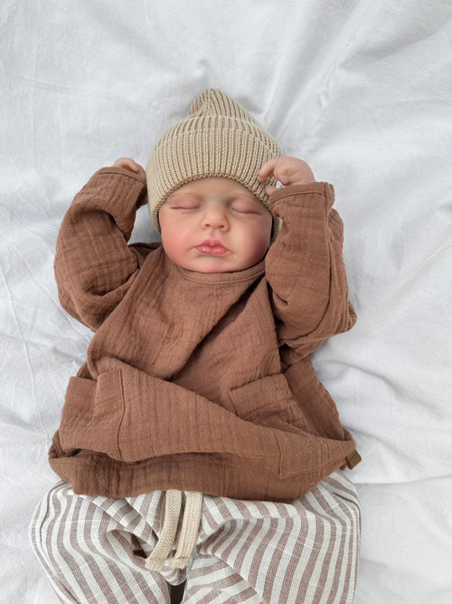 MUSLIN LONGSLEEVE | MOCHA