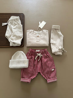 CORDUROY PANTS CREAMY SILK