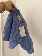 CHUNKY SWEATER SKY BLUE
