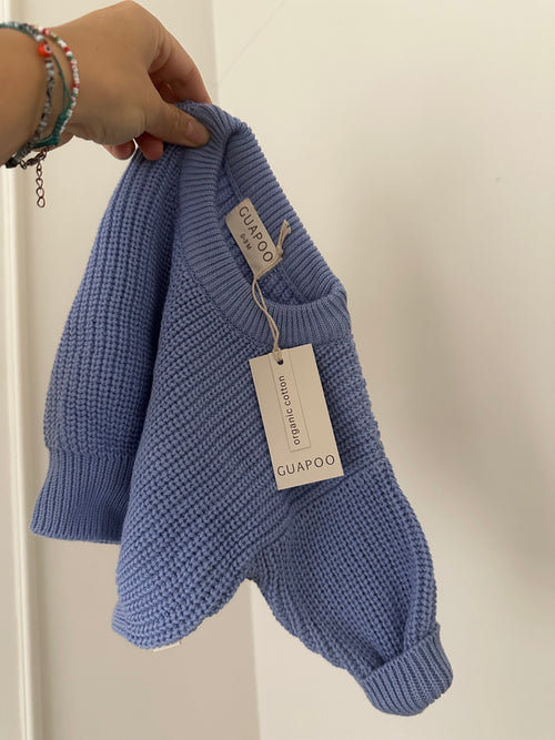 CHUNKY SWEATER SKY BLUE