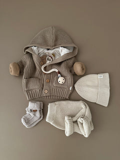 KNITTED CARDIGAN | CACAO