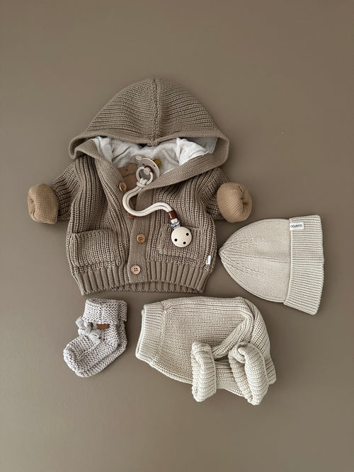 KNITTED CARDIGAN | CACAO