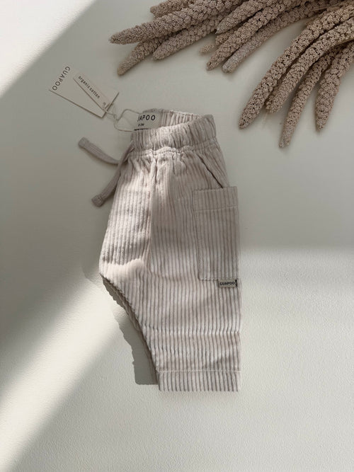CORDUROY PANTS CREAMY SILK