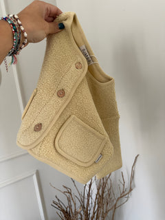 LIGHT FLEECE JACKET BUTTERCREAM