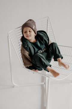 HEAVY RIB BEANIE BROWN