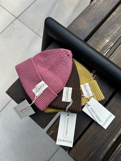 KNIT BEANIE WINTER ROSE
